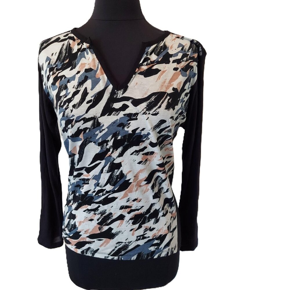 Calvin Klein Jeans longsleeve SZ L. 100% Viscose.